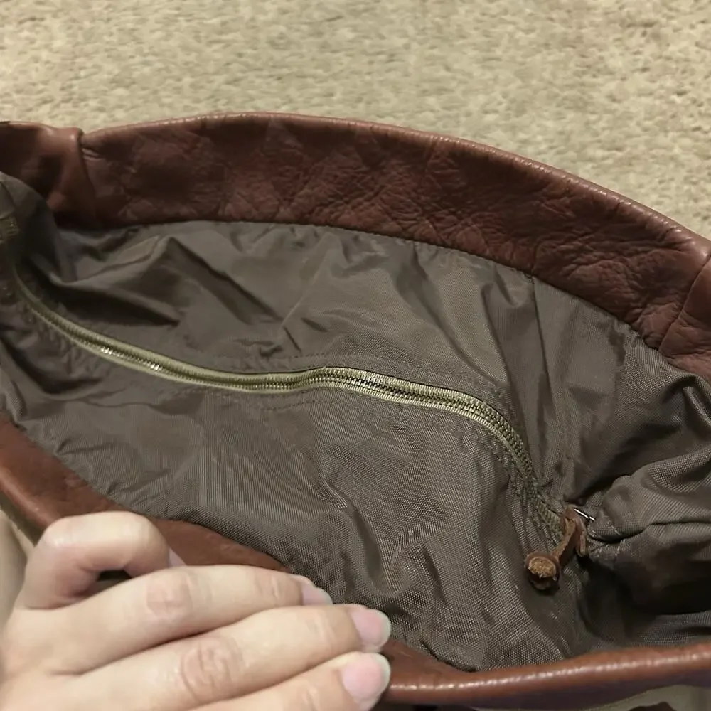 Vintage Buffalo Jackson Trading Co. Canvas & Leather Trim Messenger Bag